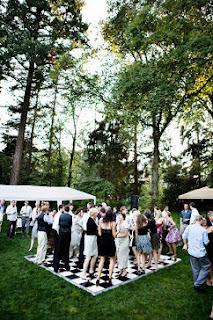 Tablero Gigante de Ajedrez Boda