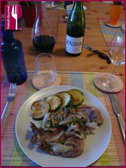 Escalopín de Añojo a la cerveza con Kairos Tinto 2011