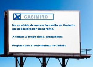 Los carteles del moroso Casimiro