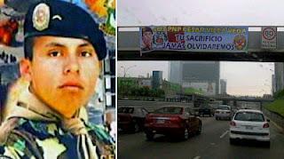 Solidaridad con el Suboficial PNP  César Vilca Vega.