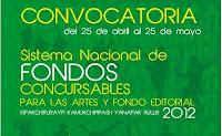 Sistema Nacional de Fondos Concursables para las Artes y Fondo Editorial