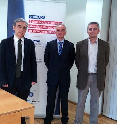 Dr. González Gay, Dr. Antonio Martínez Torre y Dr. Juan Ángel Jover