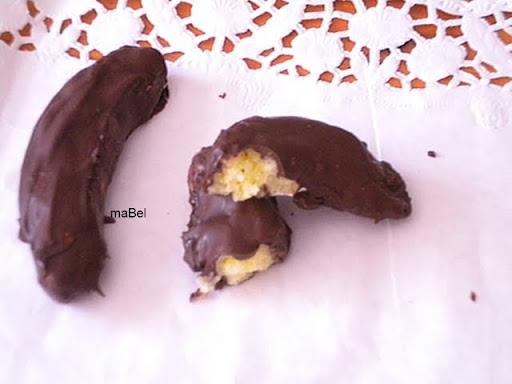 Bananitas o platanitos de chocolate ( bananita dolca casera)