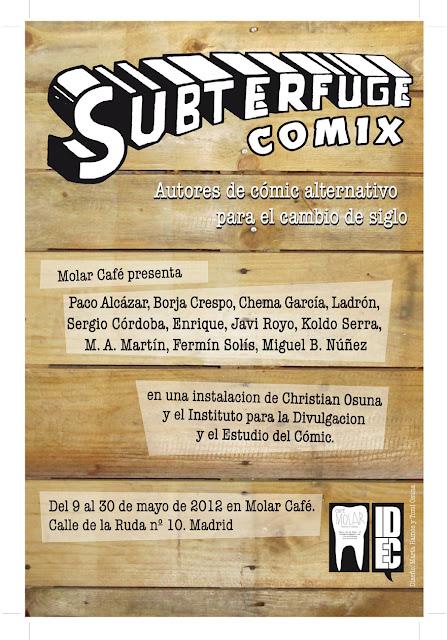 Exposición Subterfuge Comicx en Madrid