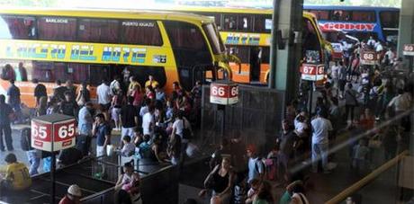 terminal Información necesaria antes de tomar un micro en Retiro