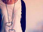 Collar Corazón Melón