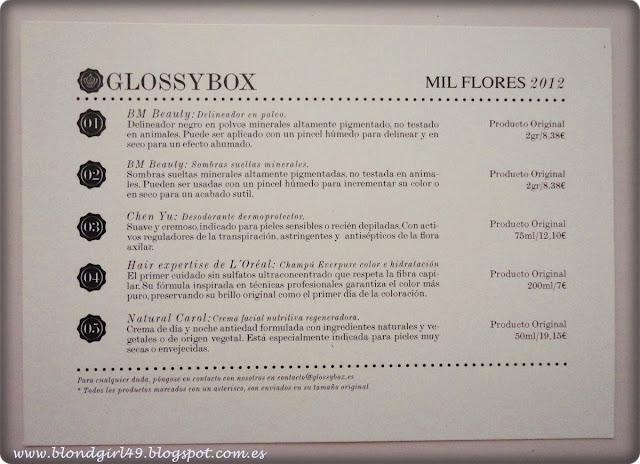 Doble tanda de Glossybox y seguimos con problemas