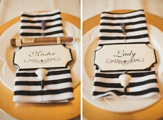 Algo azul... ¡Una boda a rayas!