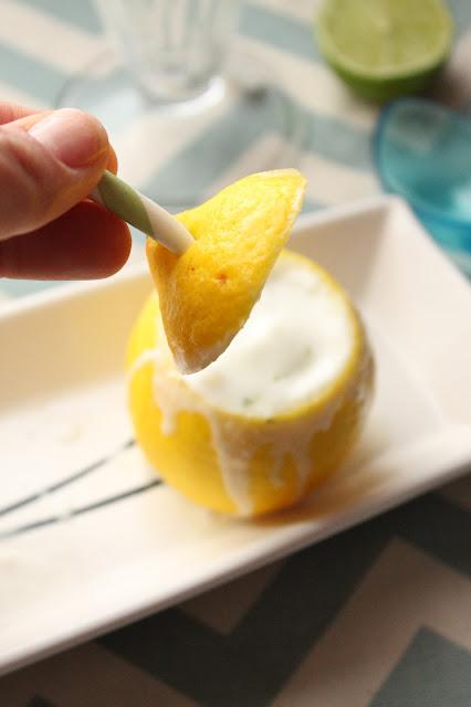 Helado cremoso de lima limón en pasion food