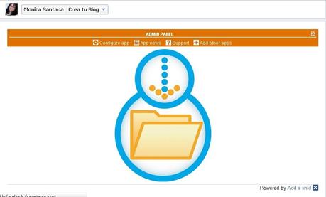 Añadir una aplicación en facebook para añadir un link