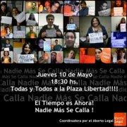 NADIE MAS SE CALLA! El tiempo es ahora. ABORTO LEGAL!
