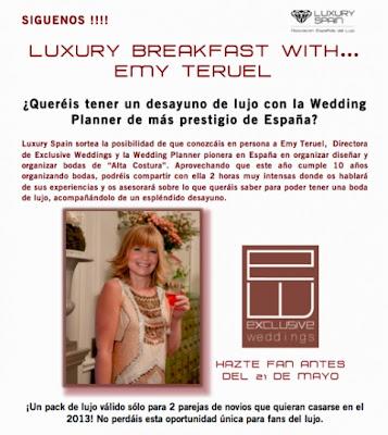 Luxury Breakfast con Emy Teruel, Directora de Exclusive Weddings