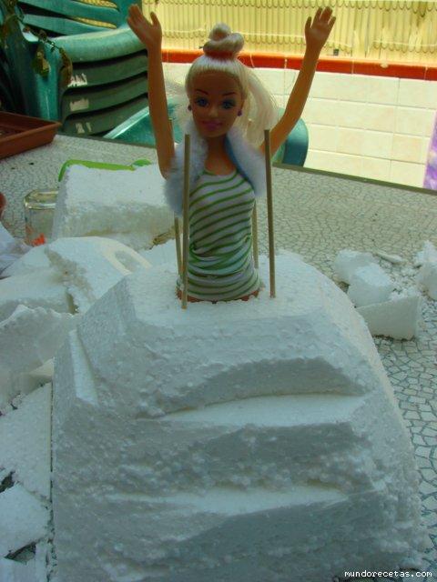 Tarta de chuches: Una Barbie-chuche paso a paso