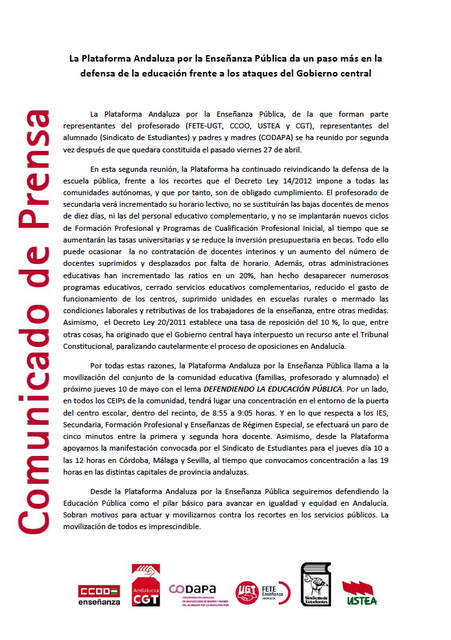 10-M movilízate por la Enseñanza Pública 10-M movilízate por la Enseñanza Pública