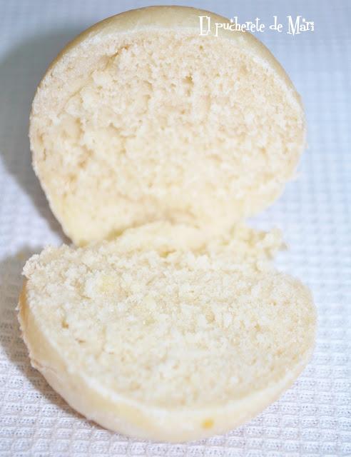 PANECILLOS DE PAN BLANCO CON POLISH DE YOGUR