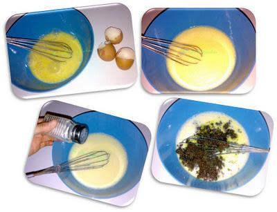 Magdalenas de morcilla y manzana