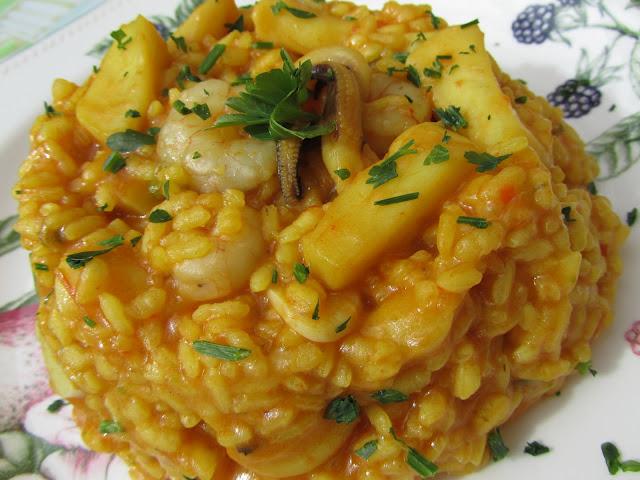 Arroz con sepia