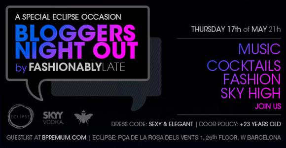 7 días para la Bloggers Night Out de Barcelona