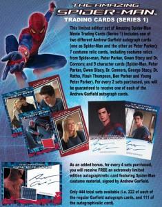 Anuncio de cartas coleccionables de The Amazing Spider-Man
