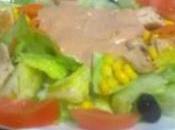 Receta Ensalada pollo salsa rosa