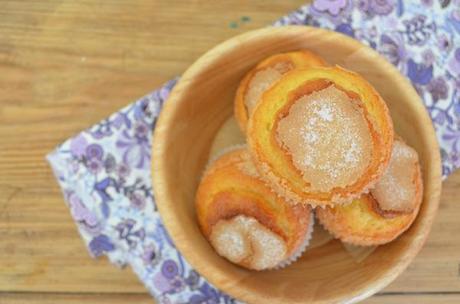 Magdalenas exquisitas de nata y limon