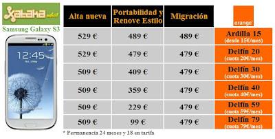 Orange también tendrá el Galaxy SIII