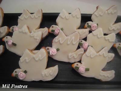 Galletas de naranja decoradas para Primera Comunión