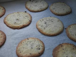 Galletas de pétalos de rosas