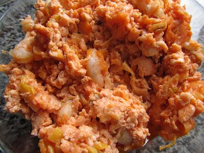 Empanada de salmón y gambas