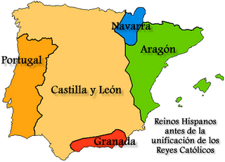 Reinos en España antes de la unificación en 1492