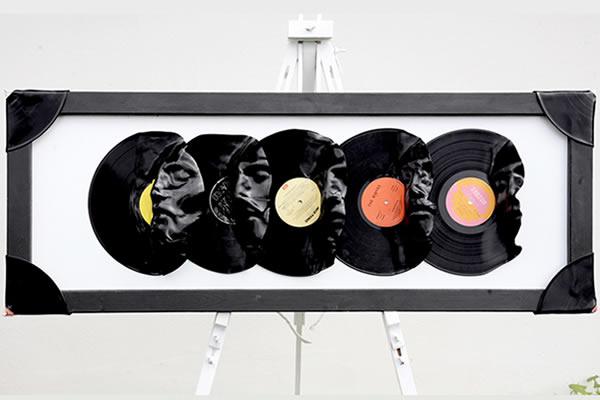 Música transformada en Arte: Esculturas con Vinilo