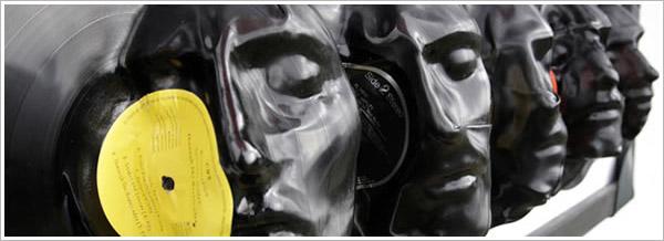 Música transformada en Arte: Esculturas con Vinilo