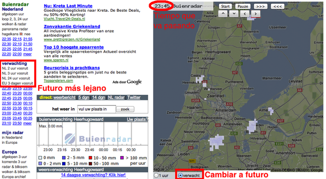 Saber a qué hora exacta salir de casa
