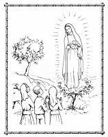 VIRGEN DE FÁTIMA: HISTORIA EN IMÁGENES PARA COLOREAR
