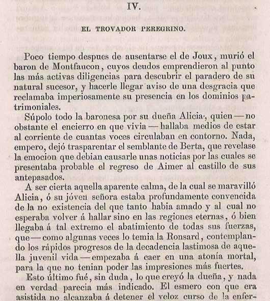 LA BARONESA DE JOUX (El trovador peregrino)