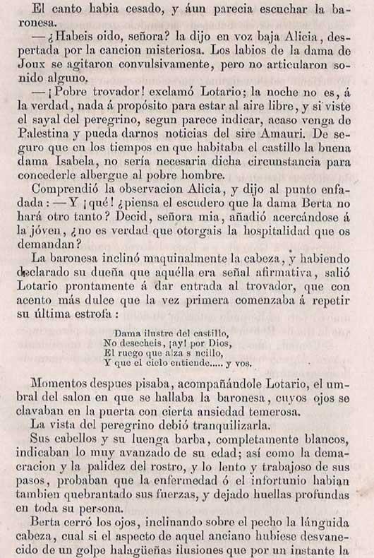 LA BARONESA DE JOUX (El trovador peregrino)