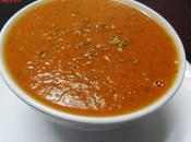 Sopa tomate albahaca