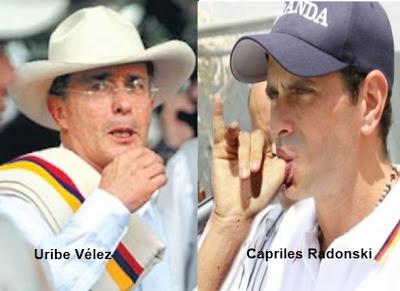 Capriles Radonski se reunió en secreto con  Álvaro Uribe en base militar yanqui