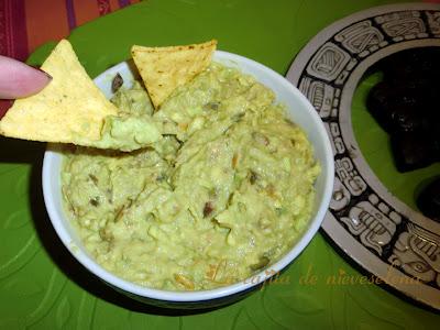 Guacamole con pipas de calabaza