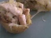 Patatas gratinadas rellenas pollo