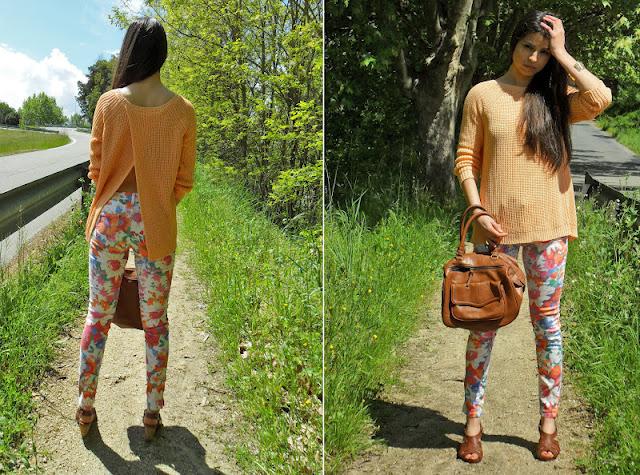 Remix de pantalones de flores