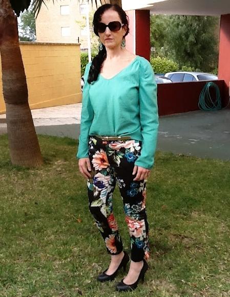 Remix de pantalones de flores