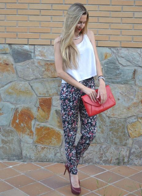 Remix de pantalones de flores