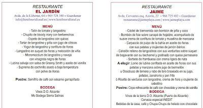 Guardamar del Segura. 8ª Setmana Gastronòmica de la Nyora i el Llangostí 2012