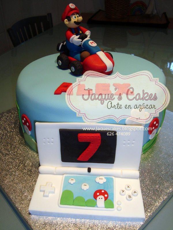 Tarta Cumpleaños Fondant -  Mario Bross y Nintendo
