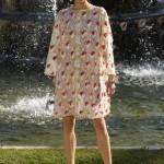 A model presents a creation by German designer Karl Lagerfeld as part of his 2012-2013 Cruise collection show for French fashion house Chanel at the Chateau de Versailles (Versailles Palace), outside Paris