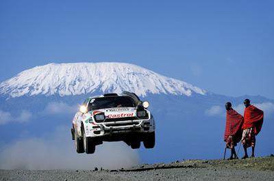 Carlos Sainz, volando con su Toyota Corolla