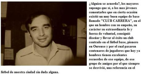 C.D. VELLE RECUERDA A MANOLO CARRERA EN UN TORNEO QUE LLEVA SU NOMBRE