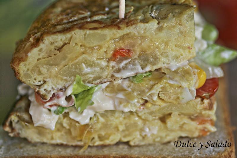 TORTILLA DE PATATAS RELLENA