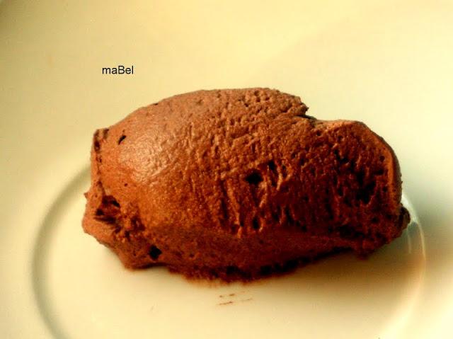 Mousse de sólo chocolate y agua (nada mas)
